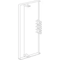 Schneider Päätykappale TEK-ES 161-3Korkeus 72 mm, leveys 161 mmValkoinen ral 9010 muovi