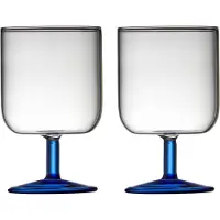 Lyngby Glas Torino viinilasi 30 cl 2-pakkaus Clear-blue