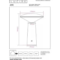 Lucide Jive IP44 DIM LED ulkopöytävalaisin
