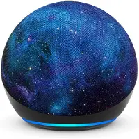 Amazon Echo Dot Kids (5th generation), Alexa, Pyöreä, Sininen, Rainbow Swirl, Kangas, Kierrätetty muovi, Saksa, Englanti, Espanja, Ranska, Ital (B0FD44RDQV)