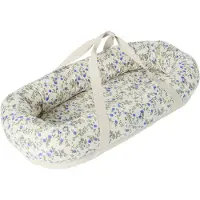Garbo&Friends Satin Baby Nest, 43X87X16 Cm, Dainty - Blue - 43X87X16CM