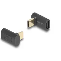 DeLOCK – USB Adapter 40 Gbps USB Type-C PD 3.1 240 W male to female angled 8K 60 Hz (60246)