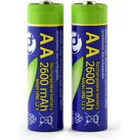 Gembird Wiederaufladbare Ni-MH-AA-Batterien, 2600 mAh, 2er (EG-BA-AA26-01)
