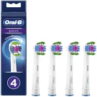Oral-B Heads 3D White sähköhammasharjan päät, Valkoinen - 4 kappaletta
