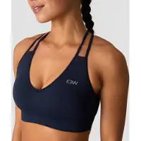 ICANIWILL Define Seamless V-neck Sports Bra Midnight Blue