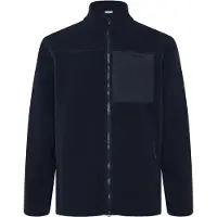 KnowledgeCotton Apparel Loose Fit Zip Fleece - Grs/Vegan - Blue - XXL