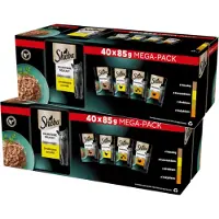 Sheba Delicacy Poultry Mix in Jelly, Kissan märkäruoka, Adult, 40 x 85 g