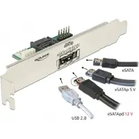 DeLOCK – Slot bracket 1 x eSATApd 5 V / 12 V (63921)