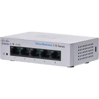 Cisco CBS110-5T-D-EU Unmanaged 5-port GE, Desktop, Ext PS (CBS110-5T-D-EU)