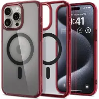 Spigen iPhone 15 Pro Kuori Ultra Hybrid MagFit Frost Deep Red