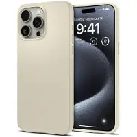 Spigen iPhone 15 Pro Kuori Thin Fit Mute Beige