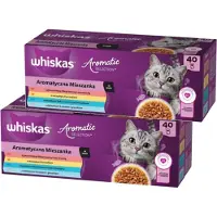 Whiskas Aromatic Selection, Kissan märkäruoka, Adult, 40 x 85 g