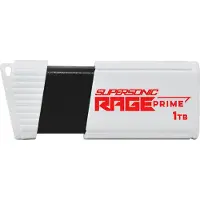 Patriot – Patriot Supersonic Rage Prime 1 TB USB 3.2 Gen 2 flash drive, up to 600 MB/s, white and black (PEF1TBRPMW32U)
