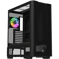 Thermaltake S380 TG ARGB, Midi Tower, PC, Musta, ATX, EATX, mikro ATX, Mini-ITX, SPCC, Karkaistu lasi, Pelaaminen (CA-11K-00M1WN-00)