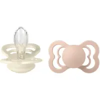BIBS Pacifier Supreme 2 PACK Silikoni Koko 1 Ivory/Blush