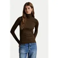 Ralph Lauren Stretch-Blend Turtleneck - Brown - XL