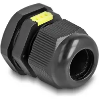DeLOCK – Cable Gland M20 with ventilation IP68 dust and waterproof black 2 pieces (60616)