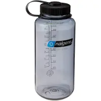 Nalgene wide mouth sustain, juomapullo, 1000ml, harmaa/musta