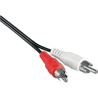 Pro RCA Stereo Cable - Musta - 2.5m