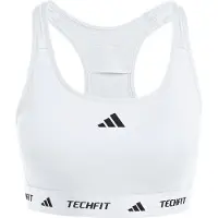 Adidas Urheilurintaliivit 'TECHFIT' musta / valkoinen