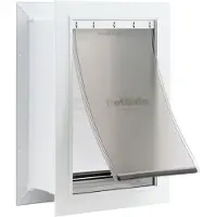 Petsafe Never Rust Wall Entry Lemmikkielinten ovi - Teleskooppikehys - Erist paremmin kuin metalliovet Energiatehokas kissan ja koiran ovi - Sis-