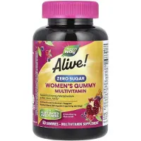 Nature'S Way Luonnon tie, Elävä! Naisen gumi monivalmiste, Ei sokeria, Strawberry, 50 Gummies