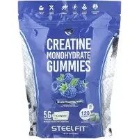 Steelfit , Kreatiini Monohydraatti Gummies, Sininen Rasberryy, 120 Gummies
