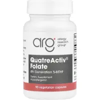 Allergy Research Group , QuatreActiv Foliini, 4. sukupolvi 5-MTHF, 90 kasvissyöjä kapseli