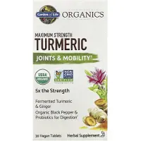 Elämän puutarha,Garden of Life Mykind Organics Maksimivahva Kurkuma 30 tablettia