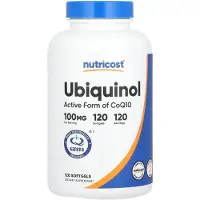 Nutricost , Ubiquinol, 100 mg, 120 Pehmolevytabletteja