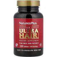 NaturesPlus , Ultra Hiusten, Miehille & Naisille, 120 Tabletteja