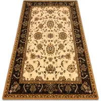 Rugsx Alfombra de lana POLONIA TARI marrón 135x200 cm
