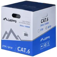 Lanberg LCU5-21CU-0305-BK, 305 m, Cat5e, U/UTP (UTP), Musta (LCS6-11CU-0305-S)