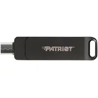 Patriot Flash-asema PATRIOT Rage R550 64 Gt 100 MB/S USB A+C kääntyvä muotoilu (PE64GR550DSAD) Musta