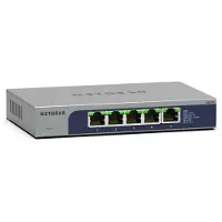 Netgear MS105 - Kytkin - hallitsematon - 5 x 100/1000/2.5G - työpöytä, seinään kiinnitettävä