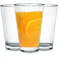 Excellent houseware Kolme korkeaa lasia 270 ml - paksu, läpinäkyvä lasi