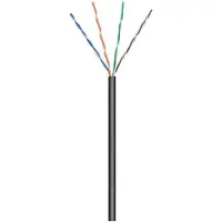 Microconnect Cat5e UTP 100m -verkkokaapeli, musta