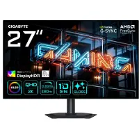 Gigabyte MO27Q28GR, 68,6 cm (27"), 2560 x 1440 pikseliä, Quad HD, OLED, 0,03 ms, Musta