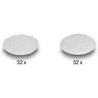 DeLOCK – Hook-and-loop dots, round, 64 pieces white (19089)