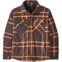 Patagonia M's LW Insulated Fjord Flannel Shirt Ashore: Ink Black - S