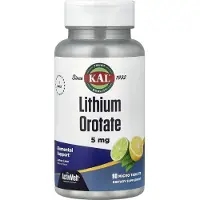 Kal , Liitumin Orotate, Lemon Lime , 5 mg, 90 Mikrotabletteja