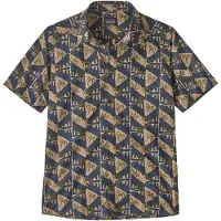 Patagonia M's Go To Shirt Jaguar Geo: Dolomite Blue - XL