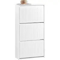 SoBuy Kenkäkaappi FSR165-H-W 3-hyllyinen