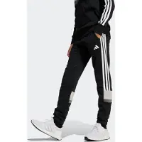 Adidas Urheiluhousut 'SEASONAL ESSENTIALS TIBERIO 3 STRIPES FLEECE' harmaa / vaaleanharmaa / musta / valkoinen