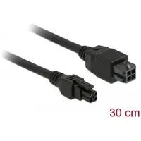 DeLOCK 85377, Micro-Fit 3.0 4-pin, Micro-Fit 3.0 4-pin, 0,3 m, Uros, Naaras, Suora