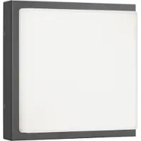 LCD Ulkoseinävalaisin liiketunnistimella Ernest, Musta, Alumiini, Moderni