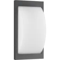 LCD Ulkoseinävalaisin liiketunnistimella 069LEDSEN, Musta, Alumiini, Moderni