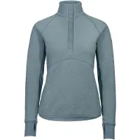 Johaug Women's Fusion Pile Henley Green/blue Välikerrospuserot M
