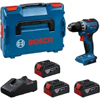 Bosch Akkukäyttöinen ruuvinväännin GSR18V-52; 18 V; 3x5,0 Ah akku + L-Boxx 136