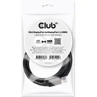 Club 3D Mini DisplayPort - DisplayPort 1.2a -näyttökaapeli, 2m, musta